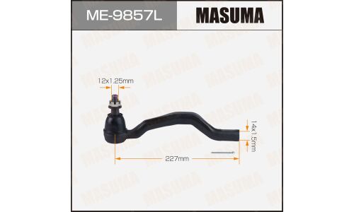 Наконечник рулевой тяги Masuma, для Infiniti FX35 / FX37, арт. ME-9857L
