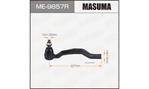 Наконечник рулевой тяги Masuma, для Infiniti FX35 / FX37, арт. ME-9857R