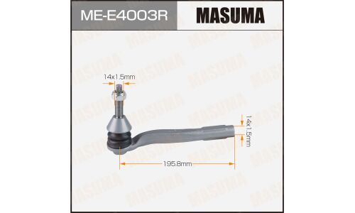 Наконечник рулевой тяги Masuma, для Mercedes-Benz C-Class (W205), арт. ME-E4003R