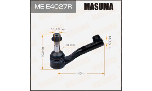 Наконечник рулевой тяги Masuma, для BMW 3-Series (E90), арт. ME-E4027R