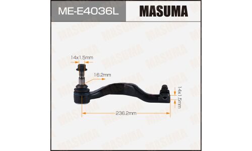Наконечник рулевой тяги Masuma, для BMW X1 (F48), арт. ME-E4036L