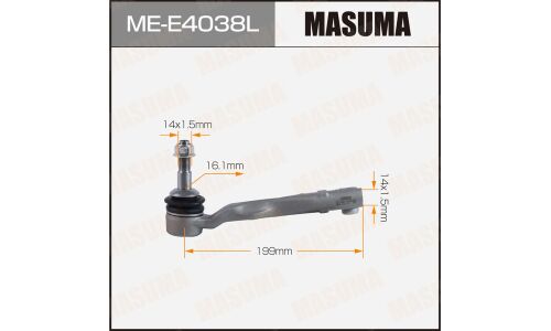 Наконечник рулевой тяги Masuma, для BMW 5-Series (G30), арт. ME-E4038L