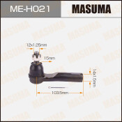 Наконечник рулевой тяги Masuma, арт. ME-H021