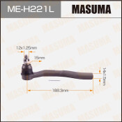 Наконечник рулевой тяги Masuma, левый, арт. ME-H221L