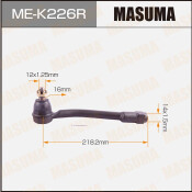 Наконечник рулевой тяги Masuma, правый, арт. ME-K226R