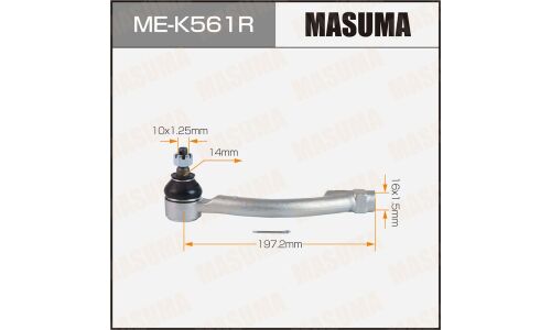 Наконечник рулевой тяги Masuma, для KIA Cerato, арт. ME-K561R