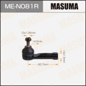 Наконечник рулевой тяги Masuma, правый, арт. ME-N081R