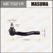 Наконечник рулевой тяги Masuma, правый, арт. ME-T021R