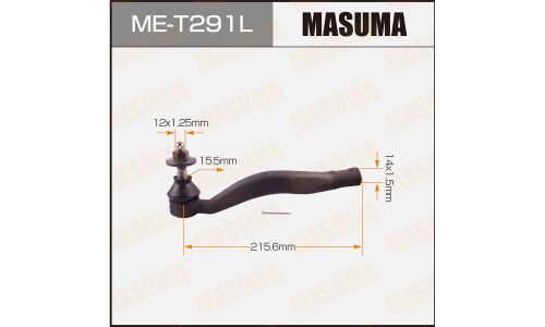 Наконечник рулевой тяги Masuma, для Lexus GS350 / GS430 / GS460, арт. ME-T291L