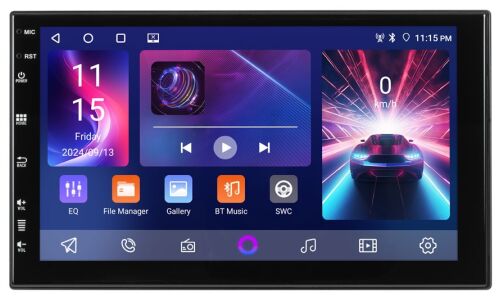 Мультимедийный центр Aspect AV-R74, 2 DIN, Android 11, 7" (1024x600), USB/AUX/Bluetooth, 4х50Вт, поддержка камеры заднего вида, с GPS