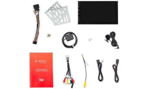 Мультимедийный центр Aspect AV-R74, 2 DIN, Android 11, 7" (1024x600), USB/AUX/Bluetooth, 4х50Вт, поддержка камеры заднего вида, с GPS