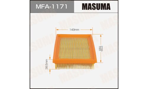 Фильтр воздушный Masuma A-1048, для Toyota Yaris, арт. MFA-1171