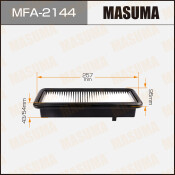 Фильтр воздушный Masuma, с масляной пропиткой, арт. MFA-2144