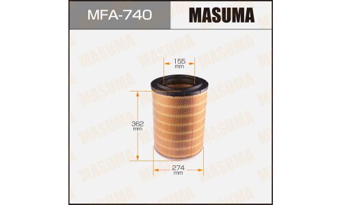Фильтр воздушный Masuma A-617, арт. MFA-740