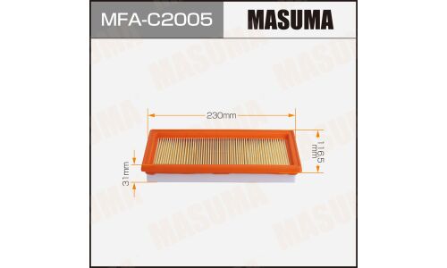 Воздушный фильтр MASUMA NISSAN NOTE / E12 (1/40)