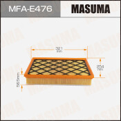 Фильтр воздушный Masuma, для BMW X5, арт. MFA-E476