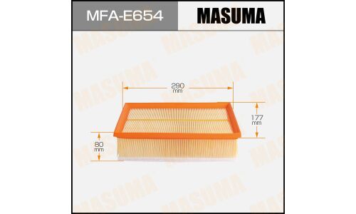 Фильтр воздушный Masuma, арт. MFA-E654