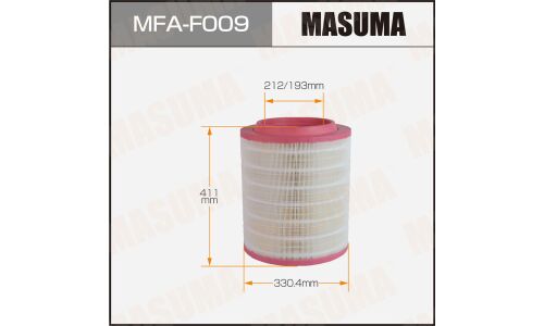 Воздушный фильтр для спецтехники A0961 MASUMA VOLVO FH420 09- (1/2 )