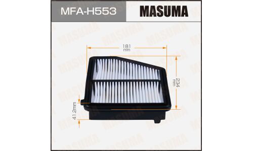 Воздушный фильтр A2807 MASUMA HONDA (1/40)