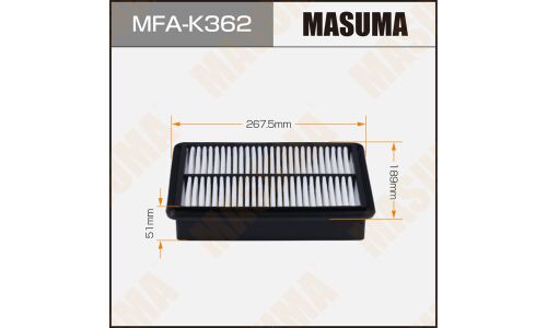 Фильтр воздушный Masuma, арт. MFA-K362
