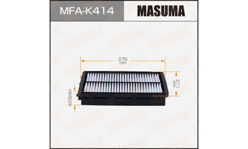Фильтр воздушный Masuma, для KIA K7, арт. MFA-K414