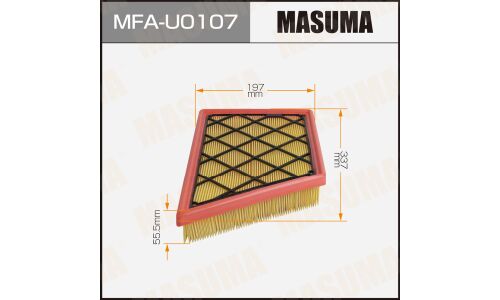 Воздушный фильтр A0615 MASUMA VOLKSWAGEN AMAROK 22- (1/20)