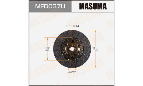 Диск сцепления Masuma (350х220х14х44.0мм), арт. MFD037U