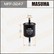 Фильтр топливный Masuma FC-236 / FC-948, арт. MFF-3247