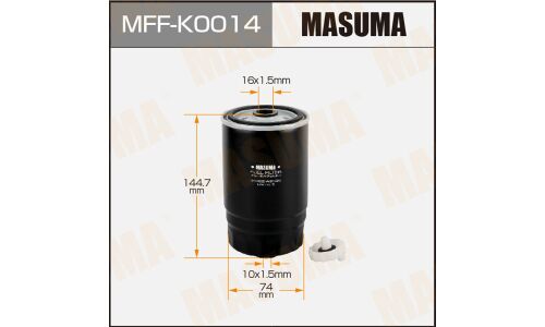 Фильтр топливный Masuma, для Hyundai i30, арт. MFF-K0014