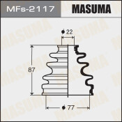 Пыльник привода Masuma, силикон, арт. MFs-2117