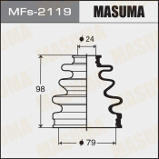 Пыльник привода Masuma, силикон, арт. MFs-2119