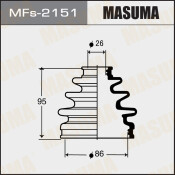 Пыльник привода Masuma, силикон, арт. MFs-2151
