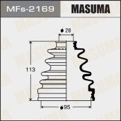 Пыльник привода Masuma, силикон, арт. MFs-2169