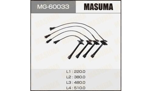 Провода высоковольтные Masuma (3SFE / 4SFE / 5SFE), комплект 4 шт, арт. MG-60033