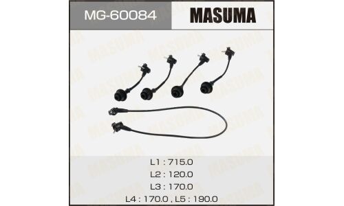 Провода высоковольтные Masuma (5K / 7K), комплект 5 шт, арт. MG-60084