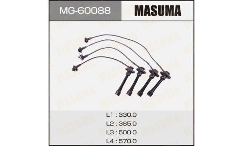 Провода высоковольтные Masuma (4A / 5A / 7A / 4E / 5E), комплект 4 шт, арт. MG-60088