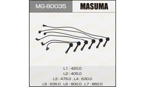 Провода высоковольтные Masuma (1GFE), комплект 7 шт, арт. MG-80035