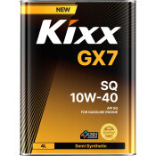 Масло моторное Kixx GX7 10w40, полусинтетическое, API SQ, для бензинового двигателя, 4л, арт. L218844TE1