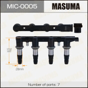 Катушка зажигания Masuma, для Chevrolet Aveo / Cruze (2H0 / LDT), арт. MIC-0005