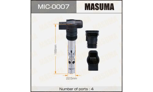Катушка зажигания Masuma, для Volkswagen Passat, арт. MIC-0007