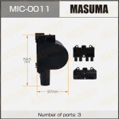 Катушка зажигания Masuma, для Chevrolet Aveo / Lacetti (LMU / L84), арт. MIC-0011