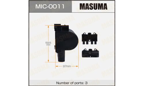 Катушка зажигания Masuma, для Chevrolet Aveo / Lacetti (LMU / L84), арт. MIC-0011