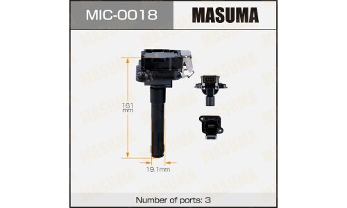 Катушка зажигания Masuma, для Audi A4 / A6 (AEB / AMB / APU), арт. MIC-0018