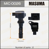 Катушка зажигания Masuma, для Ford Mondeo (Duratec HE 2.3), арт. MIC-0026