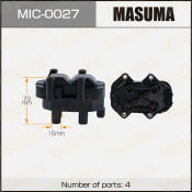 Катушка зажигания Masuma, для Chery Tiggo 3 (1.6), арт. MIC-0027
