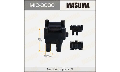 Катушка зажигания Masuma, для Ford Mondeo / Fusion (Duratec 1.4 / Zetec S 1.25), арт. MIC-0030