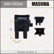Катушка зажигания Masuma, для Ford Focus / Fiesta (Duratec 1.6 / Zetec S 1.4), арт. MIC-0034
