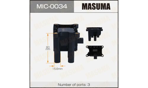 Катушка зажигания Masuma, для Ford Focus / Fiesta (Duratec 1.6 / Zetec S 1.4), арт. MIC-0034