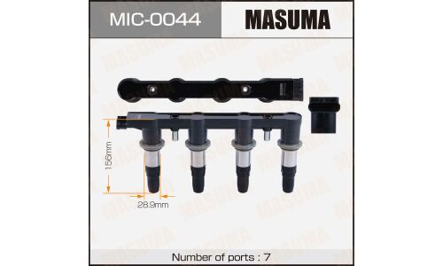 Катушка зажигания Masuma, для Chevrolet Aveo (LDT), арт. MIC-0044