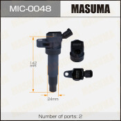 Катушка зажигания Masuma, для Hyundai Santa Fe / ix35 (Theta / Theta 2), арт. MIC-0048